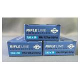 PPU Rifle Line 7.62x39 Ammo, Approx 60 Rds, Local Pickup Only