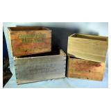 Remington Shur Shot And Hercules Powder Wooden Crates, Sizes Ranging From 14 1/2" L x 9 1/4" W x 8 1