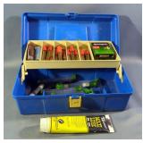 Black Powder Accessories Including Powder Loads, Bullets, And More, Contents Of Plano Tackle Box Mod