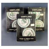 Cortland Wormer 35lb Braided Casting Fishing Line, Qty 6 Spools, Each Spool Contains 150
