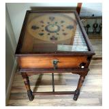 Antique Car-Lo Roulette Style Marble Pinball Game, Nickel Operated, 36" x 25.5" x 35"