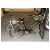 Vintage Schwinn Touring Bicycle With Front Basket And Rear Luggage Platform