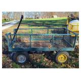 Metal Garden Cart, 27" x 52" x 25"
