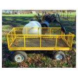 Metal Garden Cart, 26" x 54" x 25" 