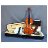 Cecilio Violin, Model CVN-200, Includes 2 Bows, Tuner, Hard Case And More