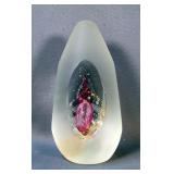 Handblown Art Glass Paperweights Including Murano, Frosted With Swirl, Possibly Svaja And More, Vari