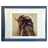 James Bama The Greenwich Workshop Print "Ken Blackbird An Assiniboin Sioux" Signed And Numbered 456/