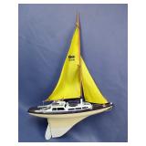 Eldon Racing Sloop Sail Boat Toy, 17" x 24" x 5", And Gee Bee R-1 Racer Model, New In Box