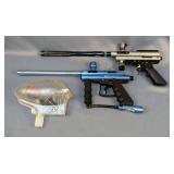 View Loader Triton II Paint Ball Gun Incomplete, Quantum Viewloader And Unbranded Paint Ball Gun
