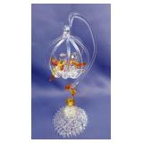 Spun Glass Art Includes Horse With Colt, Hummingbird On Flower And Birds In Bird Cage, Sizes From 7"