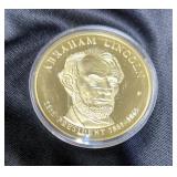 Abraham Lincoln Presidential Trial Dollar, Believed To Be Gold Plated