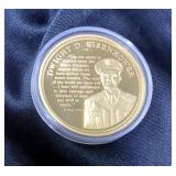 World War II Dwight D Eisenhower Tribute Coin, Believed To Be Gold Plated