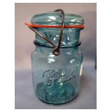Ball And Atlas Lidded Mason Jars, Various Sizes, Qty 6 