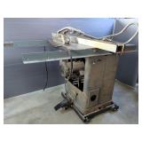 Rockwell 10" Unisaw Model 3-4-466, On Rolling Tool Cart, With Delta Saw Fence System And More, 38" x