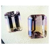 Ametrine Multi-Faceted Gemstones - 4.35 Total Carat Weight