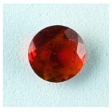 Red Tourmaline Multi-Faceted Round Cut Gemstone - 1.2 Total Carat Weight