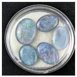 Australian Opal Doublets, Qty. 5 - 20 Total Carat Weight