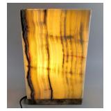 Onyx Pillar Display Lamp, 4x8.5x13"