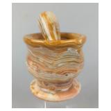 Onyx Mortar And Pestle, 2.75"