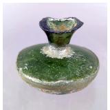 Roman Glass Bottle/Vial, Circa 1st To 2nd Century AD, 1.5x2"