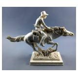 A. Santini Alabaster Resin Sculpture, Made In Italy, 12.5x16"