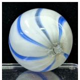 Blue Onion Skin And Multi Swirl Marbles, Artist Signed