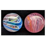 Handmade Swirl Marbles, 1.75"