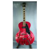 Red Grote Semi-Hollow Electric Guitar, Made In China, SN GS1920190268, In Road Runner Soft Case