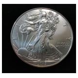 2015 American Eagle $1 Silver Coin, Qty 2, Each Is 1 oz Fine Silver