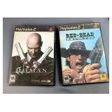PlayStation 2 Games, Qty 6, Includes Conflict: Desert Storm, Hitman Contracts, Red-Dead Revolver, Ou