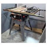Sears Craftsman 10" Direct Drive Table Saw, Model 113.226880, With Fence, No Safety Key, Powers On 
