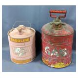 Gasoline Safety Cans, Qty 2 