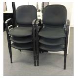 Marco Group Fabric Reception Chairs, Stackable, Qty 6