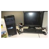 AOC 19" Monitor, Memo Board, Calculator, File Trays, File Sorters, Office Supplies, Lenovo