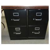 Hon 2 Drawer Filing Cabinets and Contents, Includes Printer Paper, Office Supplies and Labels