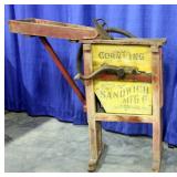 Antique Sandwich Co Corn King Corn Sheller, 46"L x 45"H