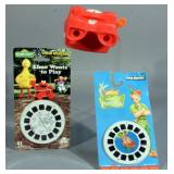 Vintage Viewmaster W/ Test Reel, Elmo Wants to Play and Peter Pan Reels, Factory Sealed