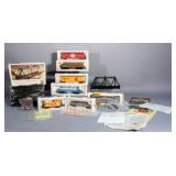 Bachman HO Scale Train Set- Train Cars in Boxes, Over/Under Bridge, Tracks, Signs, & People!