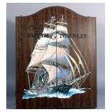 The Original Smyth & Townley Dartboard Cabinet Set