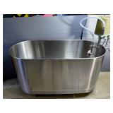 Whitehall Manufacturing Stainless Steel Rolling 110 Gal Hydrotherapy Tub, Model S-110-04, 33" x 60.5