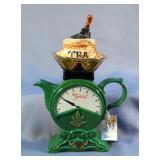 Swineside Ceramics Hand Painted Tea Pot, 10"