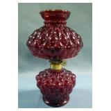 ABCO Vintage Nutmeg Diamond Quilted Oil Lamp, 7.75" x 4.5" 