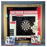 GLD Products Viper Dartboard Backboard, Item #41-0602, In Original Box, Unicorn Steel Tipped Darts A