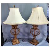 Table Lamps, 36", With 3-Way Switches, Qty 2, Both Power On