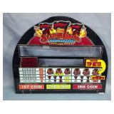 Top Round Slot Machine Glass Front, 16" x 19.5" 