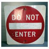 Do Not Enter Street Sign, 30" x 30"