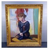 Wilma Sonnefield, Framed "Dancer", 29" x 24"
