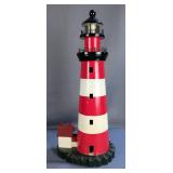 Crystal Glass 3D Laser Etched Lighthouse Paperweight And Hand Painted Lighthouse Decor, Qty 2 