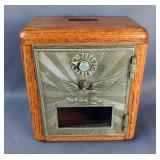Post Office Door Coin Bank, 7.5" x 7" x 5" 