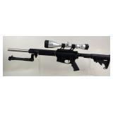 CMMG MOD4SA .223 Cal Rifle SN# SA18837, Adjustable Stock, Bipod, No Mag, Nikko Stirling Gold Crown 4